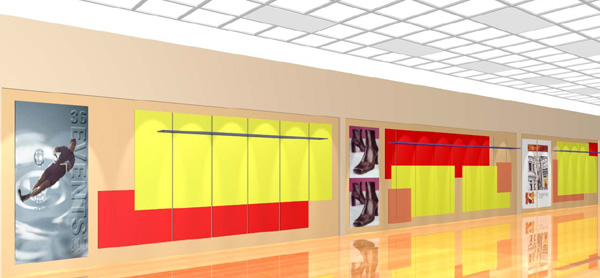 Ripley retail store in San Isidro - 1st. floor showcase
